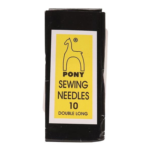 Иглы ручные длинные для штопки без полипропилена Long Darners №10, 25 шт, PONY, 08118