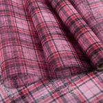 Флористический фетр 35 г/м², 2 м, 06 красный (клетка), Blumentag PNW-35/1