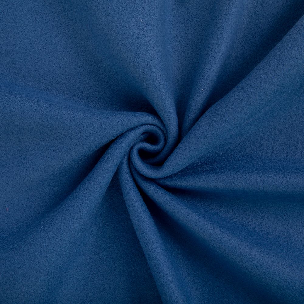 Флис 2-сторонний 280 г/м², 150х160±5 см, синий/blue, Gamma FG-005N