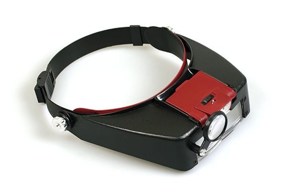 Лупа с подсветкой и креплением на голову, MG 81007-A Лупа с подсветкой и креплением на голову, MG 81007-A