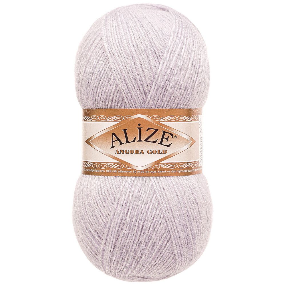 Пряжа Alize (Ализе) Angora Gold / уп.5 мот. по 100 г, 550м, 882 светлая лаванда