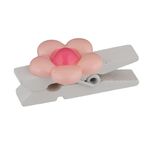 Прищепки декоративные 5х6 шт, 3.5 см, F66 Розовые ромашки, Blumentag WCRH-35