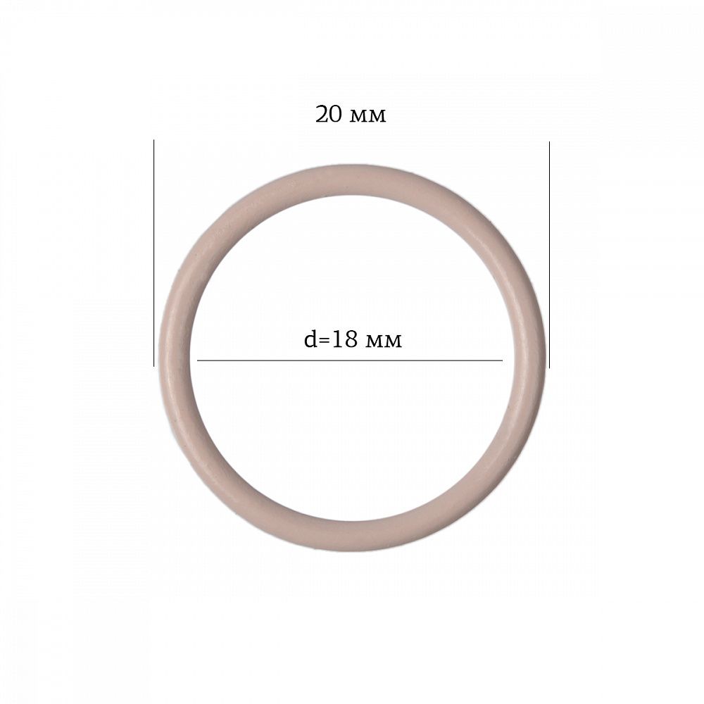 Кольца для бюстгальтера металл ⌀17.8 мм, 168 серебристый пион, Arta, 50 шт