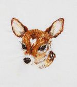 Набор для вышивания нитками Panna Живая картина JK-2289, Маленький олененок, 6х6 см