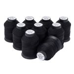 Нитки капроновые 3К 70м, 115 черный, 9 катушек