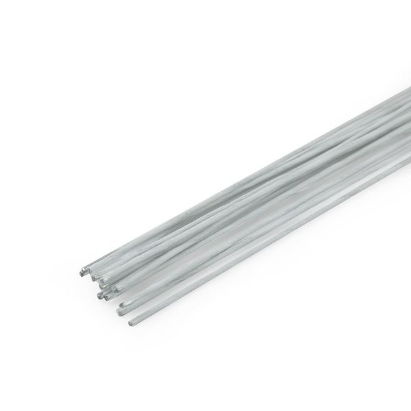 Проволока флористическая в оплетке ⌀1.2 мм, 5х12 шт, 40 см, 02 белый, Blumentag FIW-1.2