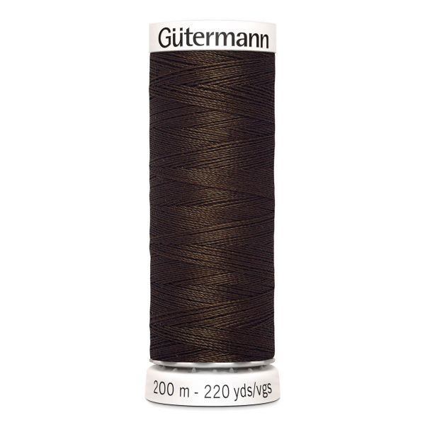 Нитки универсальные Gutermann Sew-all, 200м, 406 шоколад, 5 катушек