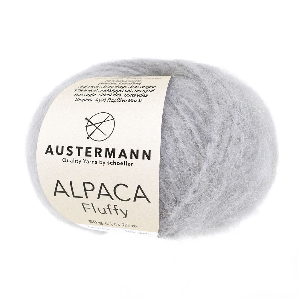 Пряжа Austermann (Аустерманн) Alpaca Fluffy / уп.10 мот. по 50 г, 85 м, 12015