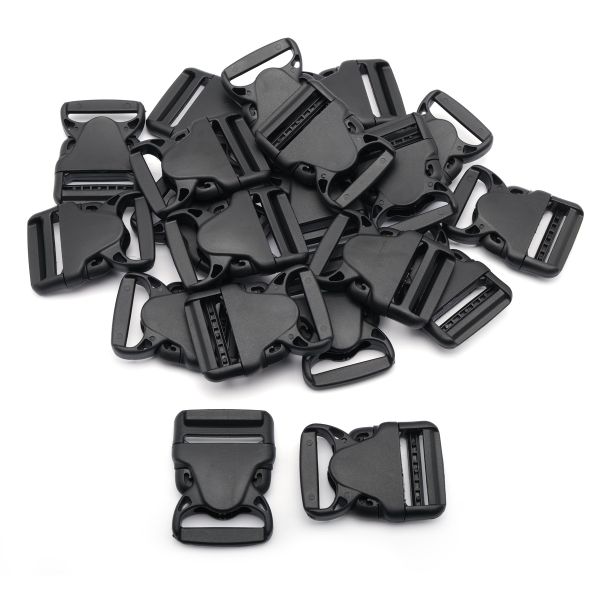 Фастекс (пряжка трезубец) пластик 40 мм, 20 шт, черный