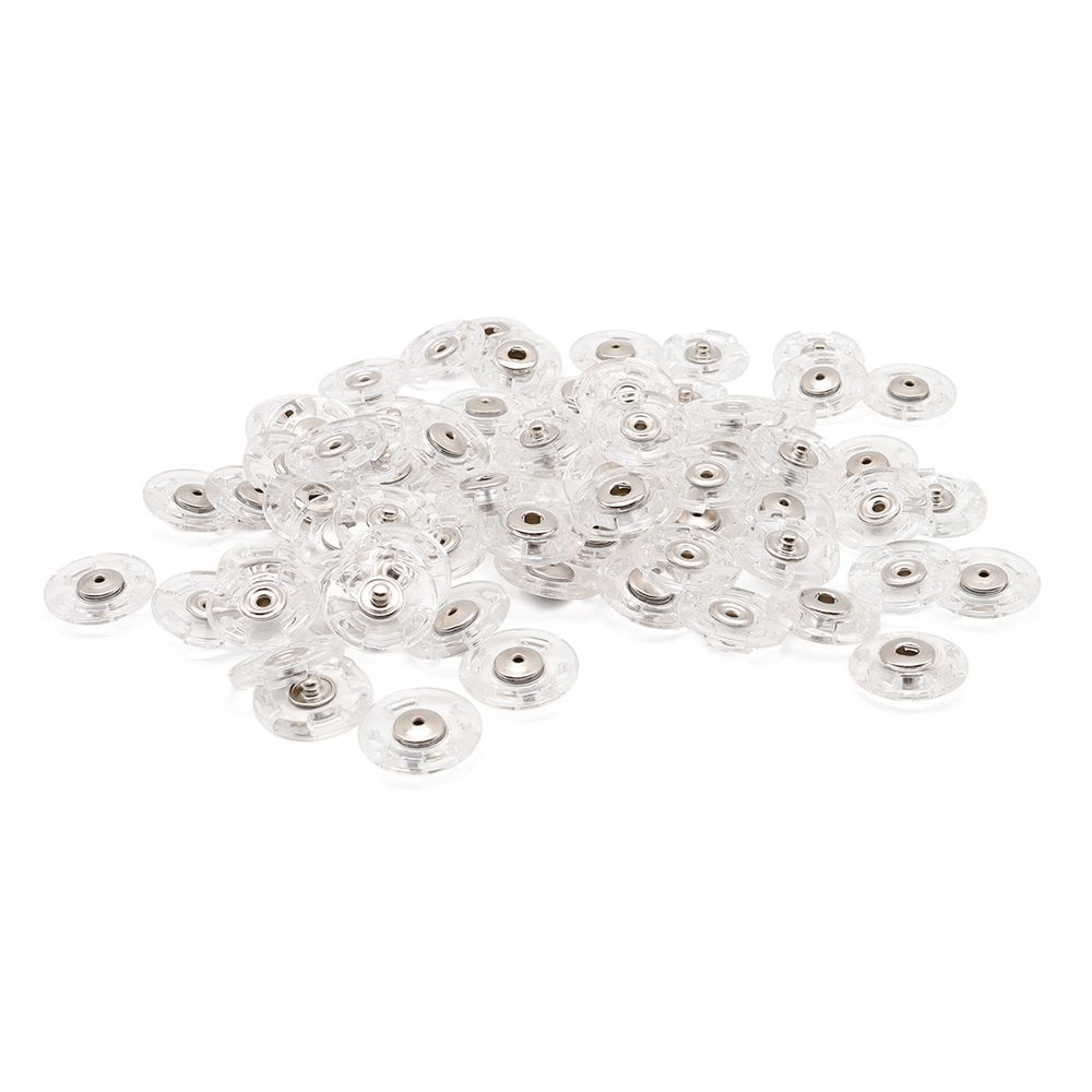 Кнопка пришивная 22мм, clear, MS-K-55, 10 шт