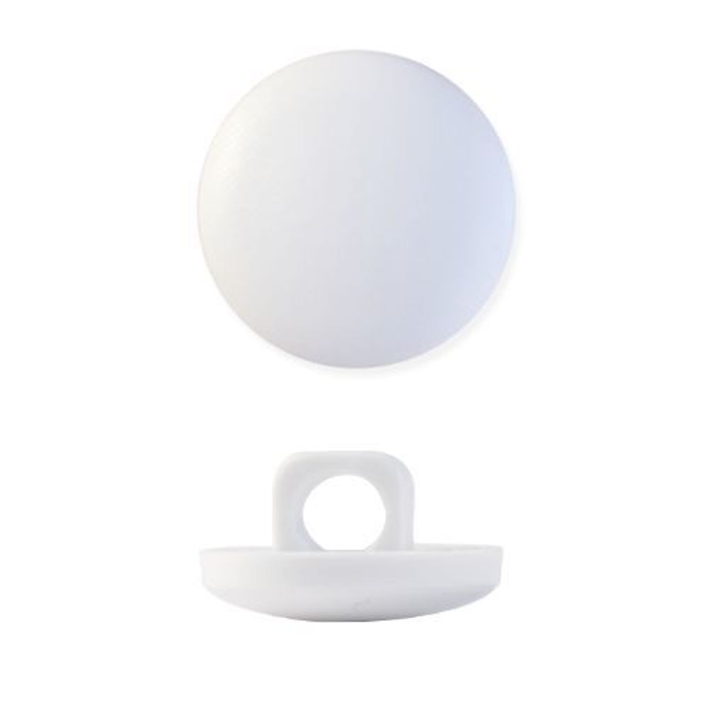 Пуговицы на ножке д-13мм цв. белый нейл, 100 шт