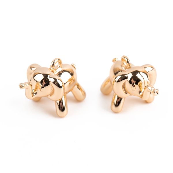 Подвеска для бижутерии слон 10х16 мм, 10 шт (5х2 шт), 02 под золото, Zlatka FMK-P08