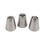 Набор кондитерских насадок металл, 3 шт, №04 металл, S-Chief SHF-0118