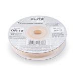 Лента капроновая (органза) 10.0 мм / 22.8±1 метра, 003 бл. кремовый, Blitz OR-10