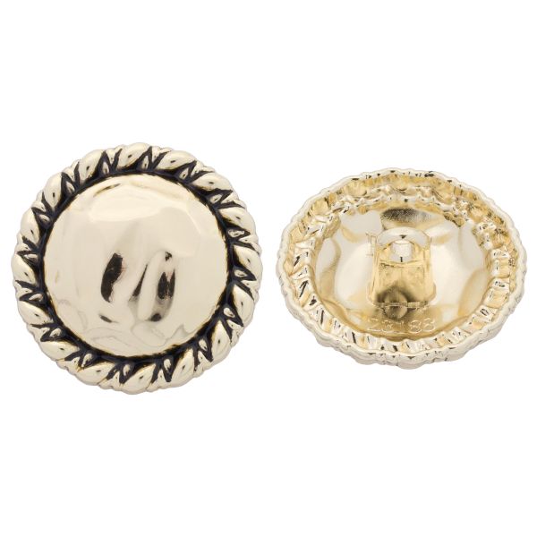 Пуговицы на ножке 36L=23 мм, металл, Gold (золотой), 10 шт, MP01