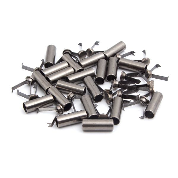 Наконечник для шнура металл 20,7х7 мм, металл, чер.никель, 6660-0073, 20 шт