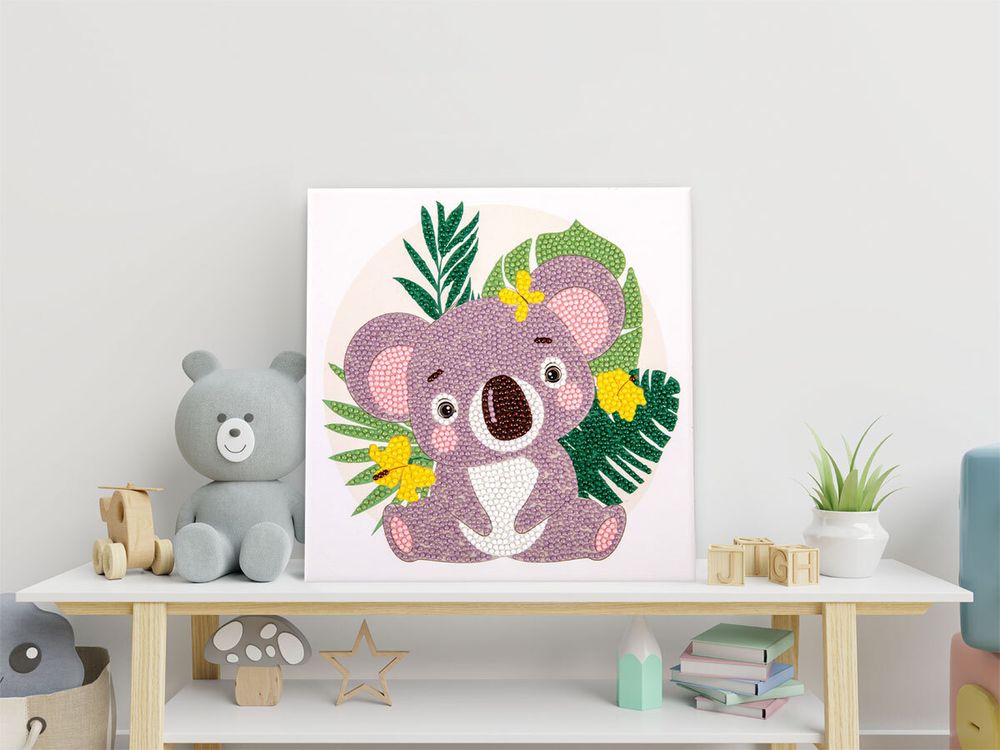 Алмазная (кристальная) мозаика Фрея ALBP-314, постер Милая коала, 20х20 см