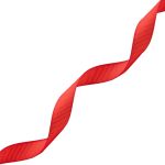 Лента репсовая (в рубчик) 12.0 мм, 026 красный, уп.18,28 м