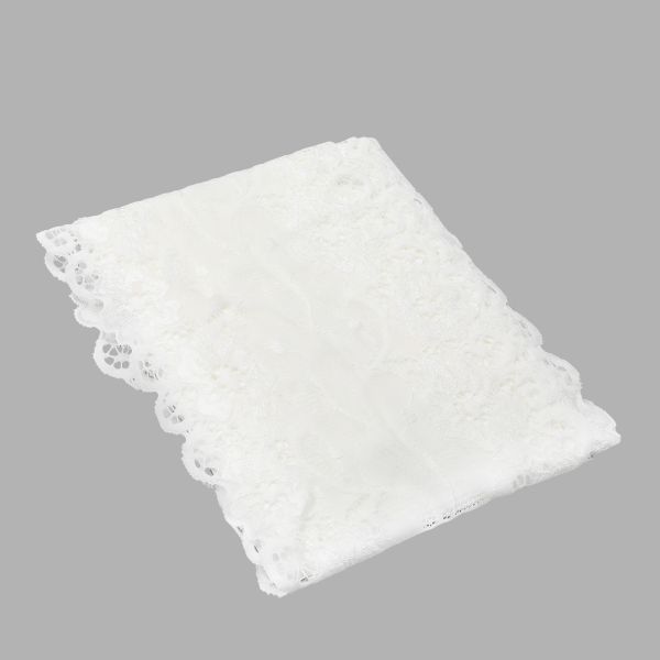 Кружево бельевое эластичное 150 мм / 3.4 метра, цвет белый