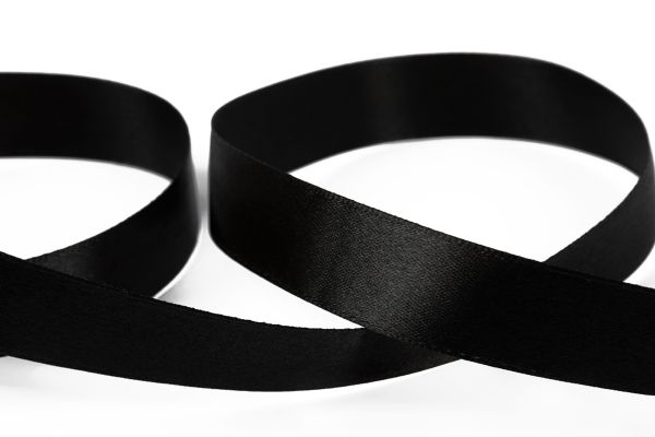 Лента атласная 1-сторонняя 20.0 мм / 33±2 метра, 113 черный, Blitz