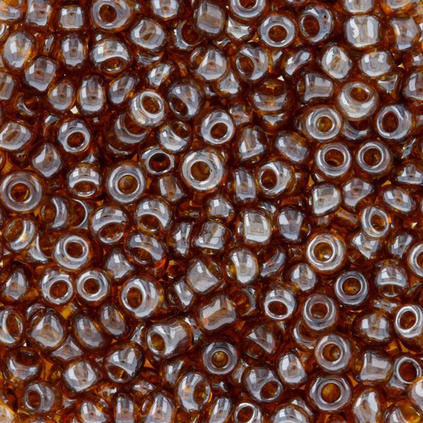 Бисер Zlatka 11/0 (2.1 мм), 100 г (10х10 г), №0102C янтарный, GR