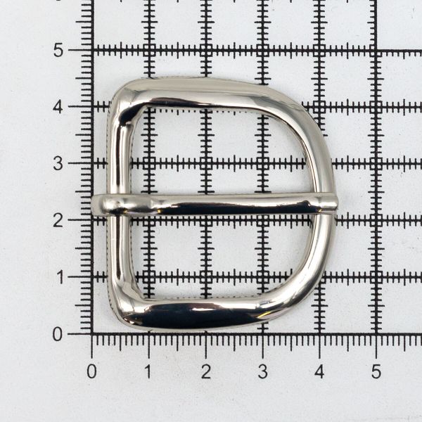 Пряжка ременная металл 30 мм. никель, 4 шт, BIG