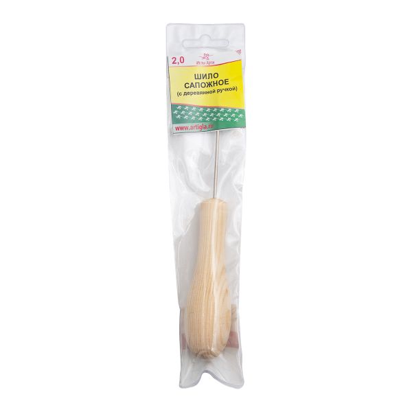 Шило сапожное с деревянной ручкой 2 мм АРТ