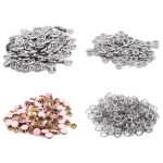 Кнопка рубашечная (джерси) закрытая ⌀9.5 мм, ≈1440 шт, МЕТАЛЛ, эмаль, 133 св.розовый матовый, NEW STAR