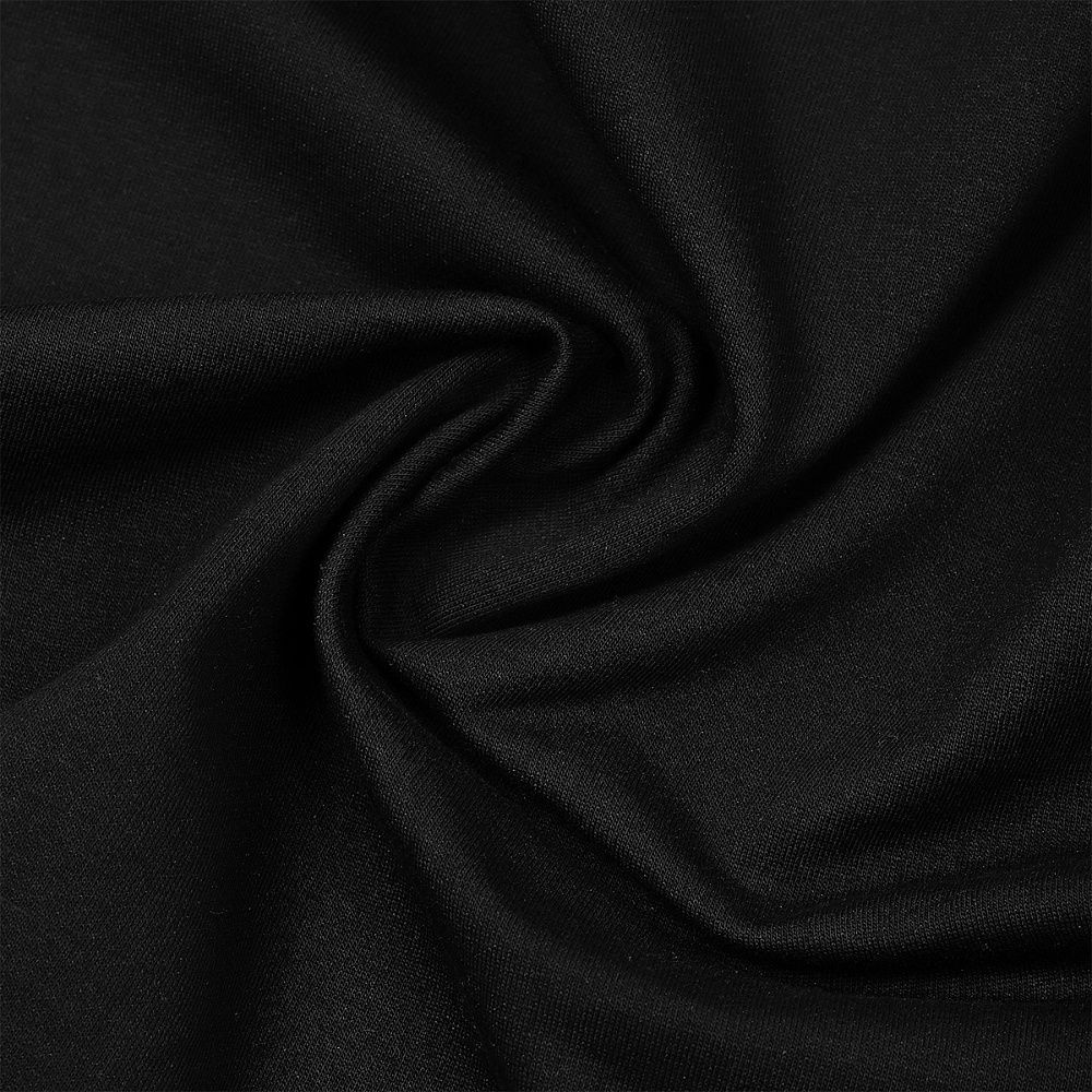 Футер 2-нитка петля поликоттон стрейч 220 г/м², 160 см / 3 метра, ФУТ2Х.TBY.ХЛ-ПЭ.ЧЕР.3, цв.черный