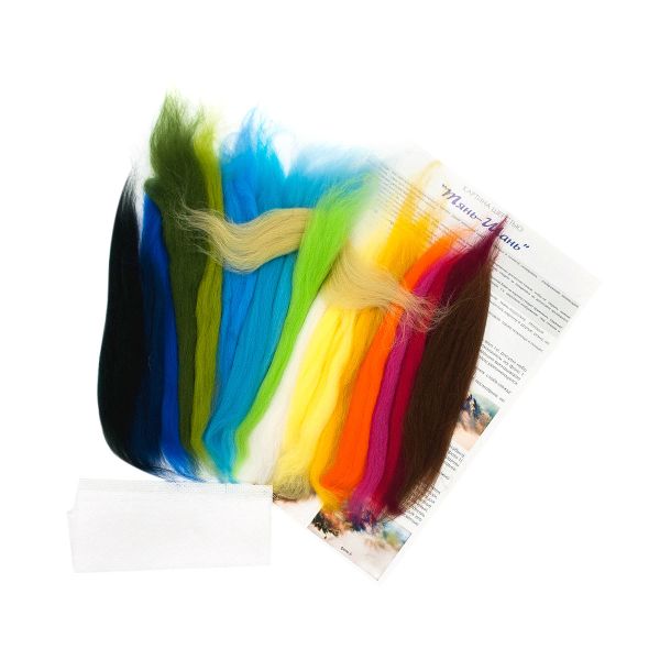 Набор для валяния (живопись цветной шерстью) 