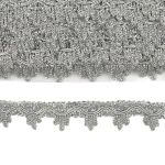 Тесьма металлизированная 25 мм, 18,29м (серебро)