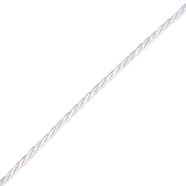 Шнур витой 3мм / 18,29м, 047 белый, 1AS-169
