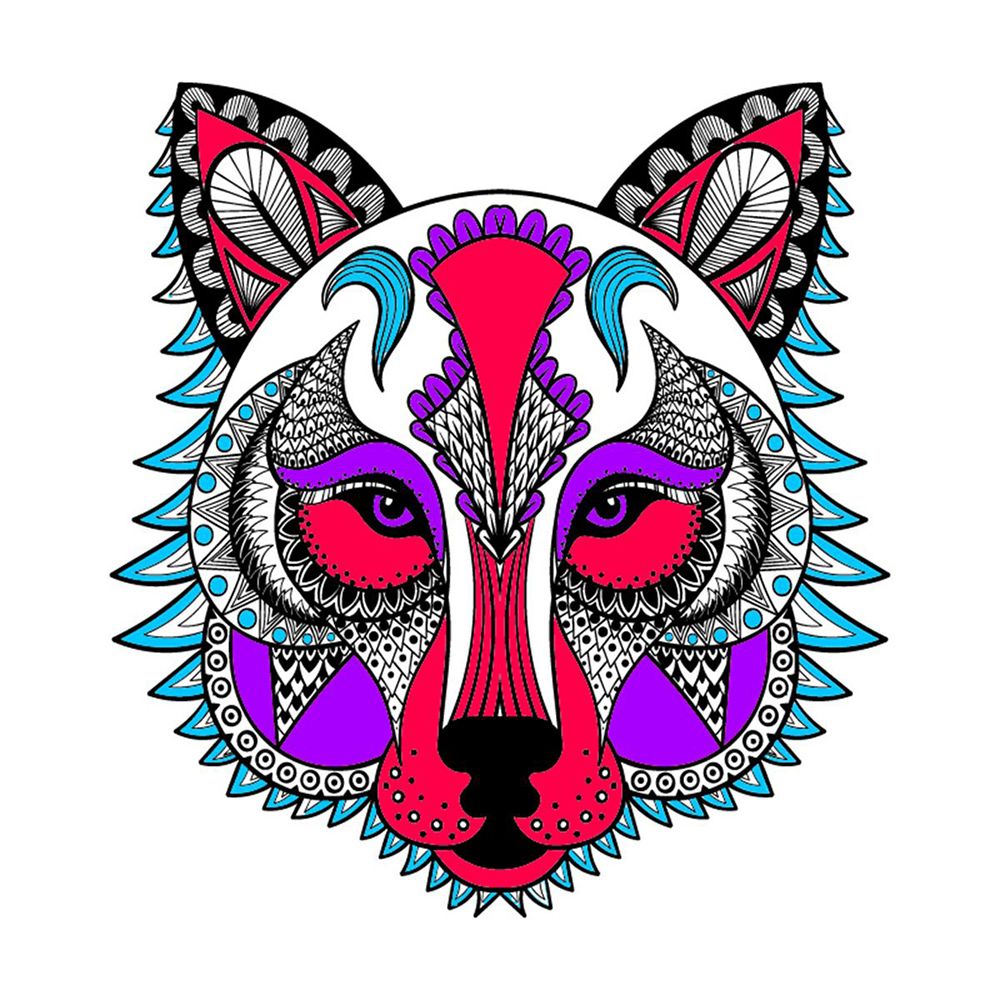 Набор для вышивания нитками Матренин Посад, 41х41 Узор волка