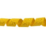 Лента (тесьма) жаккардовая 23.0-25.0 мм / 25 метров, желтый/под золото, Blitz