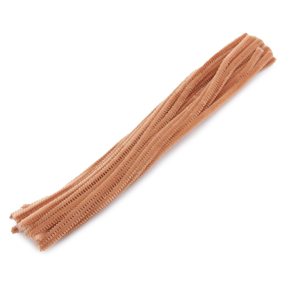 Синель-проволока, 6 мм / 30см, 30 шт/упак, Astra&Craft (A-045 светло-коричневый)