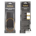 Спицы круговые ⌀4.5 мм, 80 см, с металлическим тросиком, Alpina SIL-80