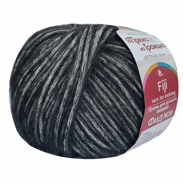 Пряжа Троицкая Фиджи / уп.5 мот. по 50 г, 95 м, 0585 графит