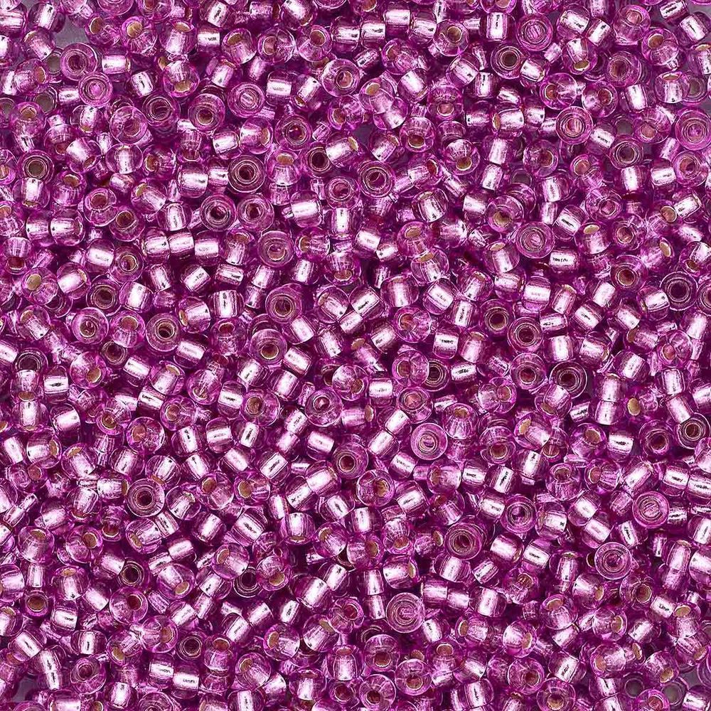 Бисер Preciosa прозрачный с серебр. центром 10/0 (2.3 мм), круг.отв, 20гр, уп.5 шт