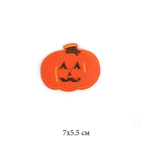 Термоаппликация 2115 Тыква Helloween 7х5,5см 10 шт