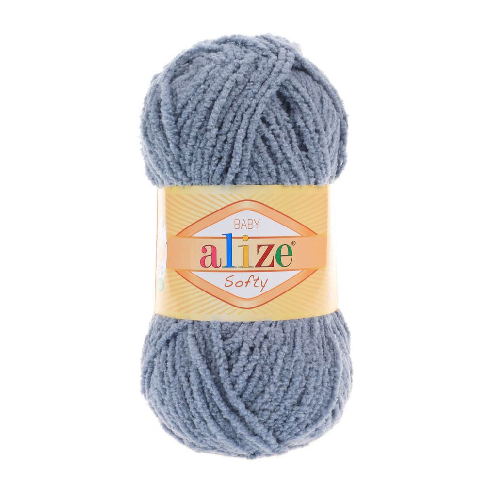 Пряжа Alize (Ализе) Softy / уп.5 мот. по 50 г, 115м, 119 серое небо A