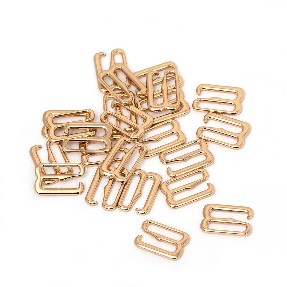 Крючки для купальника металл 10.0 мм, золото, 1000 шт