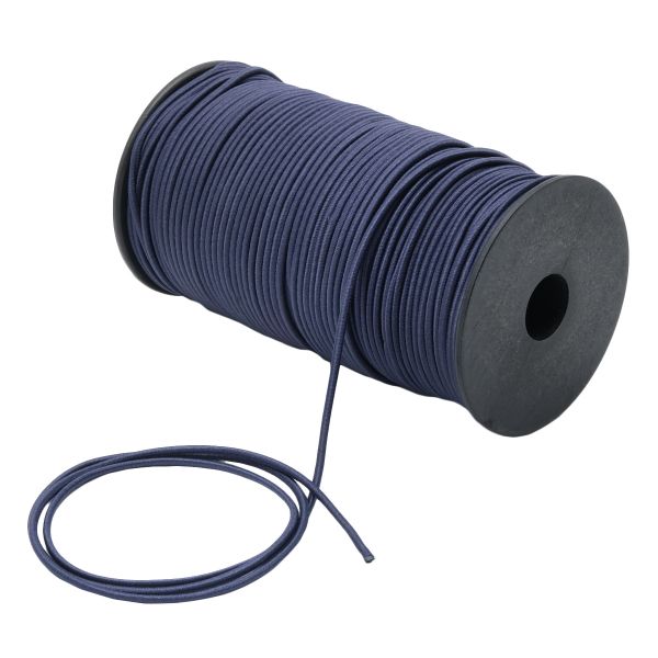 Резинка шляпная (шнур эластичный) ⌀3.0 мм / 100 метров, 0370-0300В, С196 синий