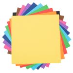 Бумага цветная для оригами 20х20 см, 10 л. 10 цв, Лео LPCP-01