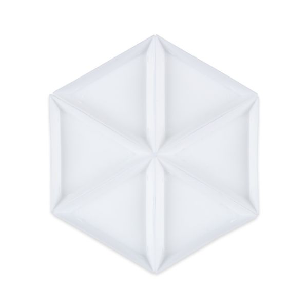 Лоток для бисера, полипропилен 7.4х7.4 см, 5х6 шт, №01 белый, Zlatka TRB