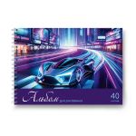 Альбом для рисования 100 г/м², A4 29.5х21 см, 5 шт на гребне 40 л, 01620 Мир хобби, Светоч А233