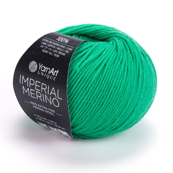 Пряжа YarnArt (ЯрнАрт) Imperial Merino / уп.10 мот. по 50 г, 100 м, 3332 зеленый
