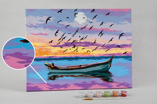 Картина по номерам Фрея, Лодка в волшебную страну, 40х30 см