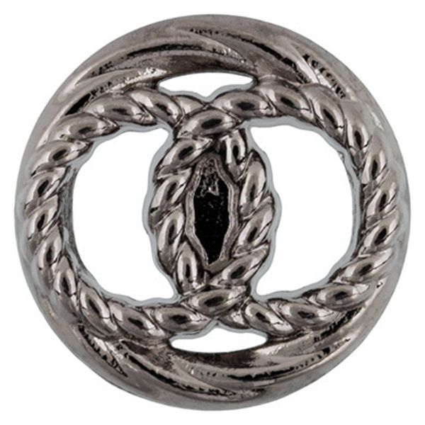 Пуговицы металл 11 мм, 6 шт, 06 черн.никель, Blitz MB 0262