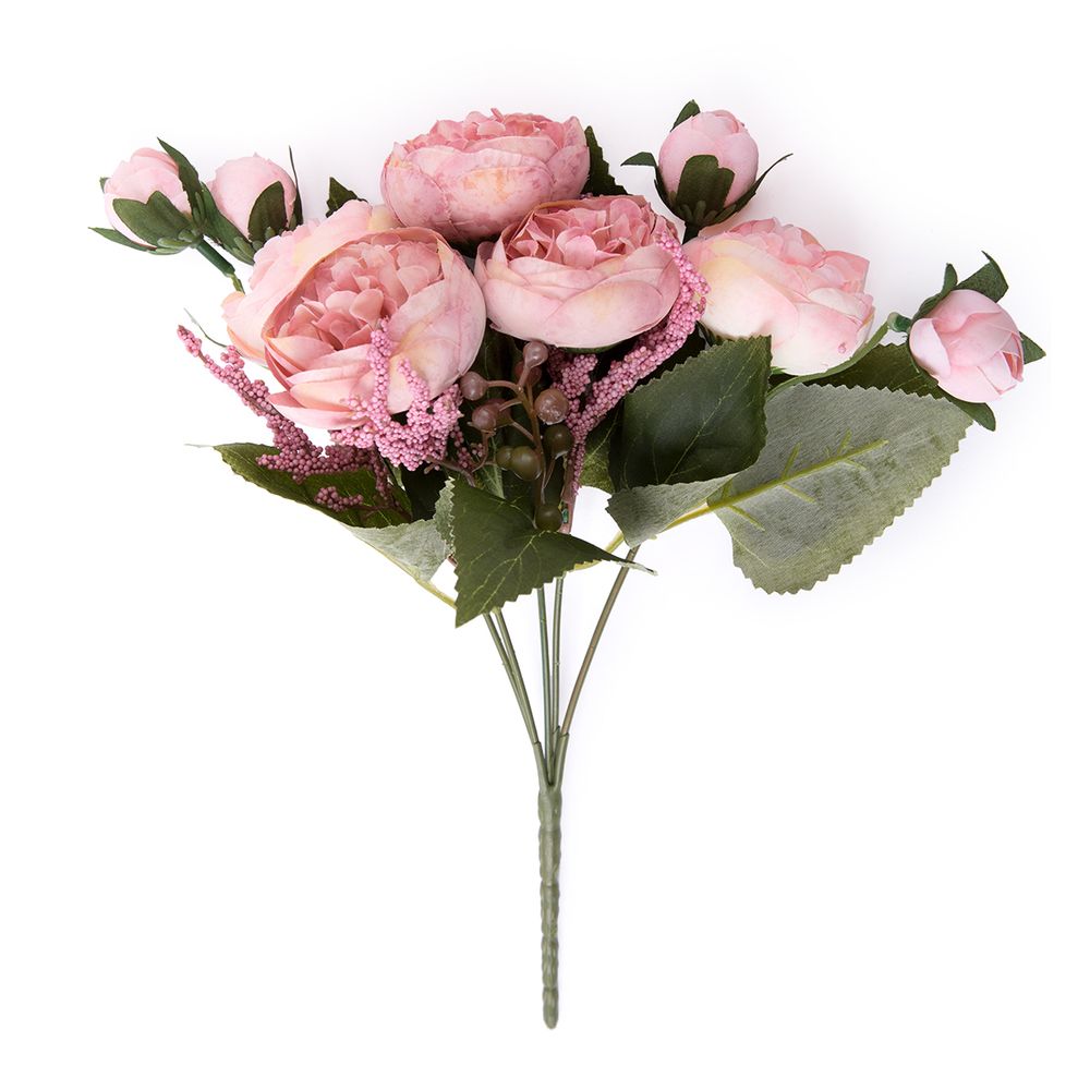 Растение искусственное Роза 28 см, 3 шт, 01, Blumentag ATJ-30