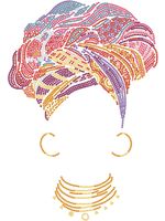 Алмазная (кристальная) мозаика Фрея, Африканская девушка, 30х40 см